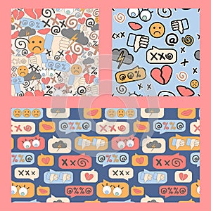 Online bullying pattern set